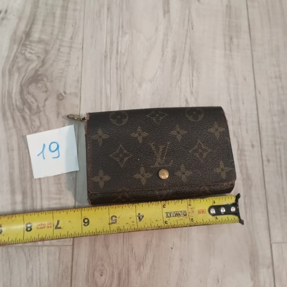 Louis Vuitton, Brown MonoTresor Bi-Fold Zip Wallet